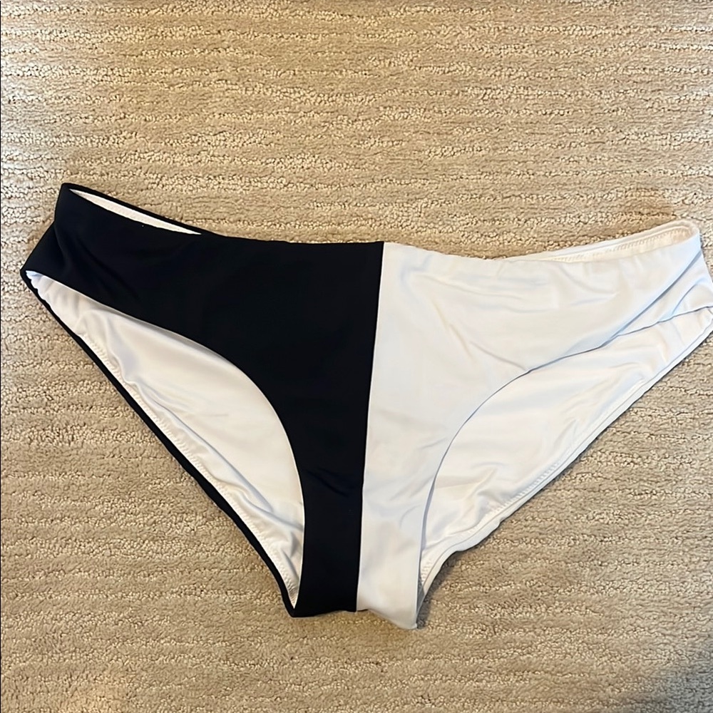 Victoria's Secret Black and White Bikini Bottom